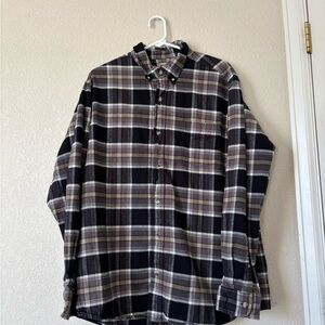 Redhead Long Sleeve Plaid Flannel Button-down Men’s Shirt Size XL